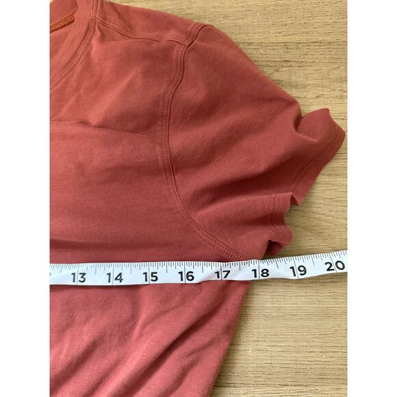 Lululemon Time To Restore Short Sleeve Wrap Top Rustic Clay Medium - Picture 8 of 10
